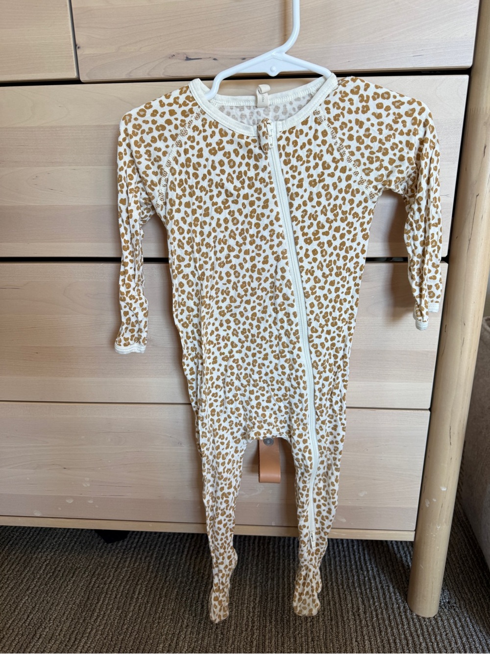 Quincy Mae Footie Pajamas in Leopard